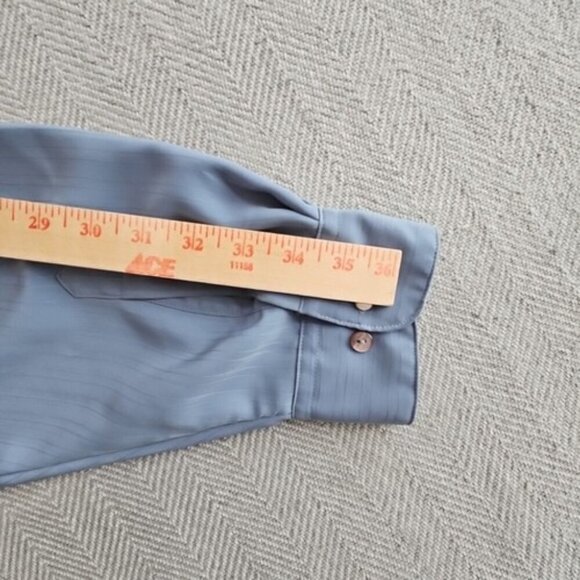 Cassel Mens Big & Tall Gray Long Sleeve Silky Dress Shirt Size 2XL - Picture 5 of 16